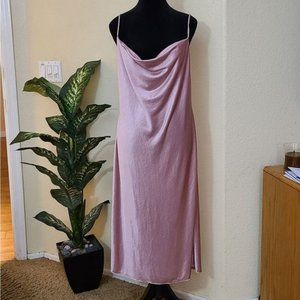 ❤️NWT "Sincerely Jules" pink satin slip dress size Large.